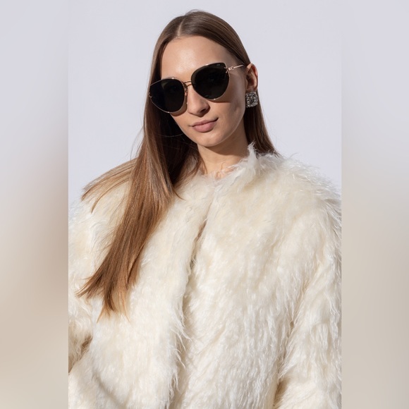 DIOR ~ GIPSY 1 Sunglasses Gold / Grey - Picture 9 of 10